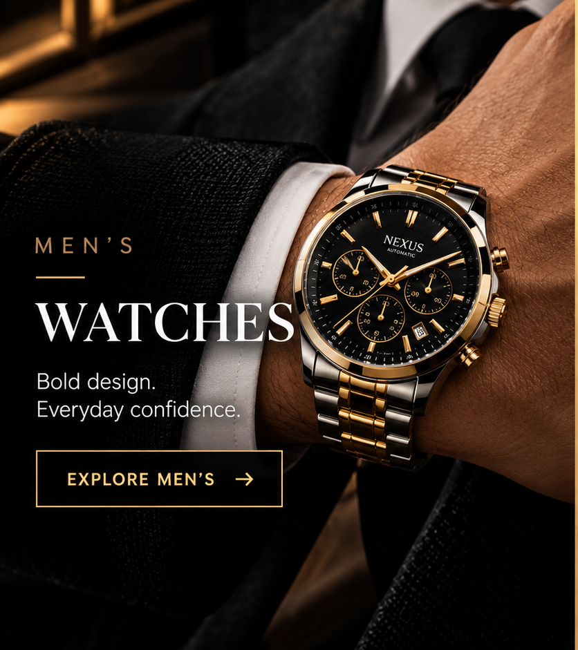 NEXUS Watches men's watches collection banner